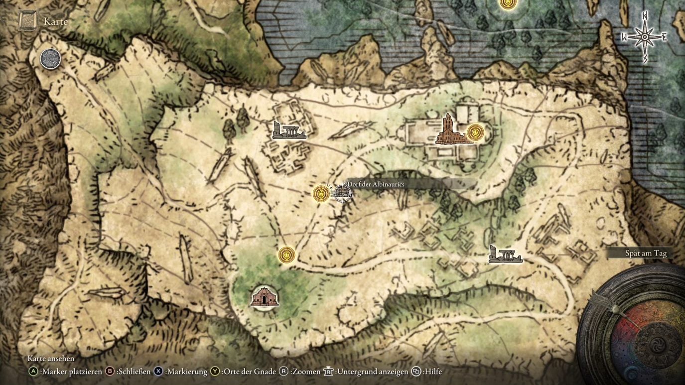 Elden Ring Gebiet über Dorf Der Albinaurics Elden Ring: Dorf der Albinaurics, Boss: Maltöter | Eurogamer.de